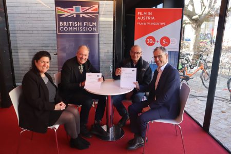 BFC and Film in Austria representatives signing MOU